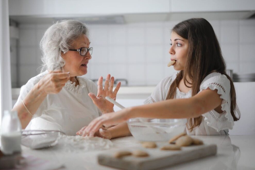 Photo by Andrea Piacquadio: https://www.pexels.com/photo/pensive-grandmother-with-granddaughter-having-interesting-conversation-while-cooking-together-in-light-modern-kitchen-3768146/